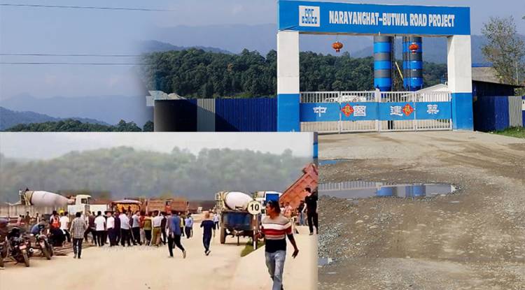 नवलपुरमा चिनियाँ ठेकेदार पक्ष र नेपाली मजदुरबीच कुटाकुट