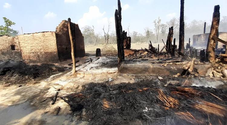 कपिलवस्तुको विजयनगरमा आगलागी, १२ लाख बराबरको क्षति 