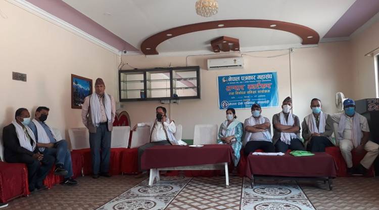 प्रेस युनियनबाट पत्रकार महासंघमा निर्वाचित टिमलाई सम्मान