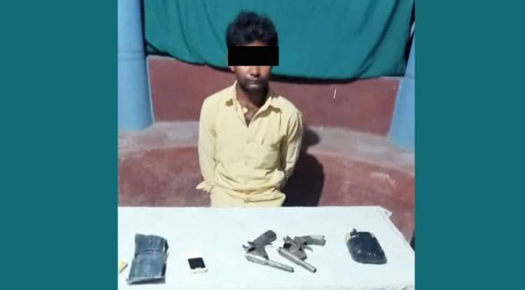 कटुवा पेस्तोल र दुई राउण्ड गोलीसहित एकजना पक्राउ 