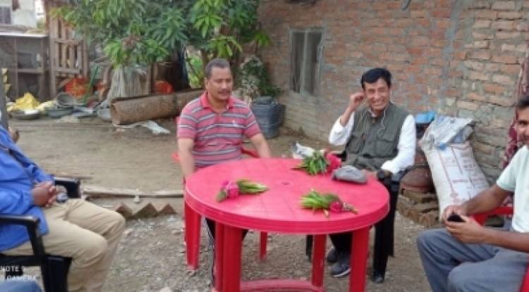 महासचिव विप्लवद्वारा माइला लामालाई पार्टी केन्द्रीय कार्यालय शिवगढीमा स्वागत