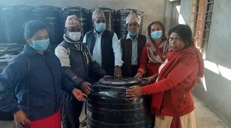 अर्घाखाँची किमडाँडाका दलितलाई हिलट्याङ्क वितरण