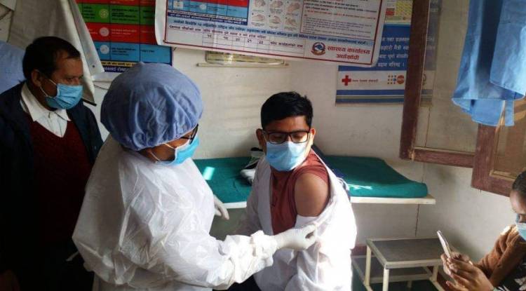 अर्घाखाँचीमा कोरोना भाइरस विरुद्ध खोप अभियान शुरु