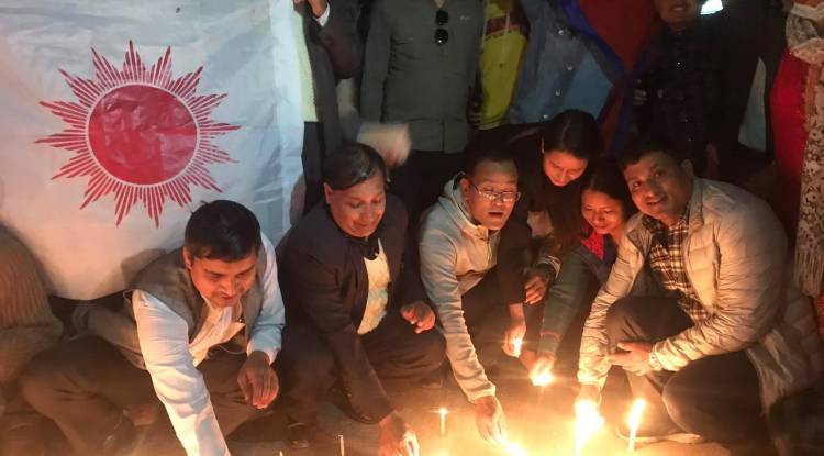 बुटवलमा संसद पुनस्थापनाका पक्षमा दीप प्रज्वलन 