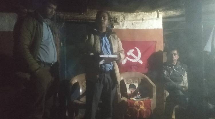 गुल्मीमा नेकपाद्धारा सहिद तथा बेपत्ता परिवारलाई भेटघाट