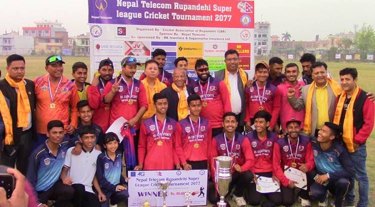 रुपन्देही सुपर लिगको उपाधि वेष्टर्नलाई